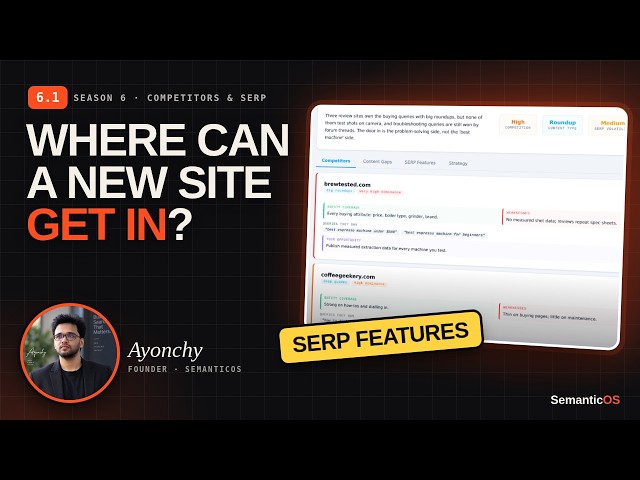 SemanticOS 6.1 SERP Landscape