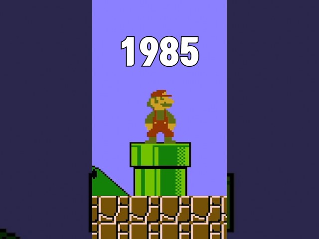 Evolution of super mario pipe from 1985 to 2023 #mario #supermario