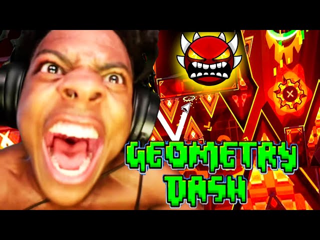 ISHOWSPEED PLAYS EXTREME DEMON GEOMETRY DASH