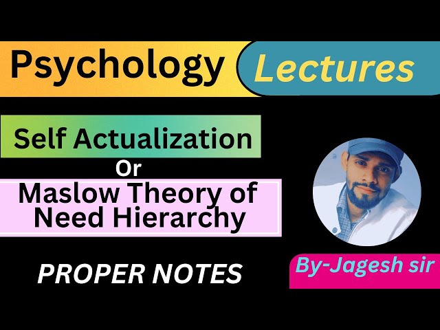 Self Actualization | Self Actualization Motivation | Maslow Theory Of Need Hierarchy | #psychology