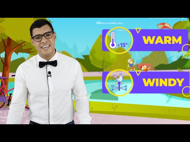 Weather forecast - Vocabulary for kids | Learn English for kids with Novakid 0+