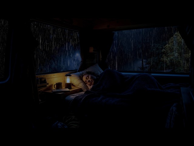 🌧️ Rain Sounds for Sleeping – Soft Rain & Thunder on Car Windows | Deep Sleep, Relaxing ASMR