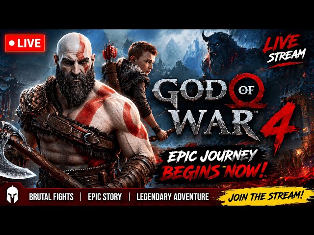 🔴 LIVE God of War 4 – Kratos Rage Begins 😱 | Hindi Gameplay