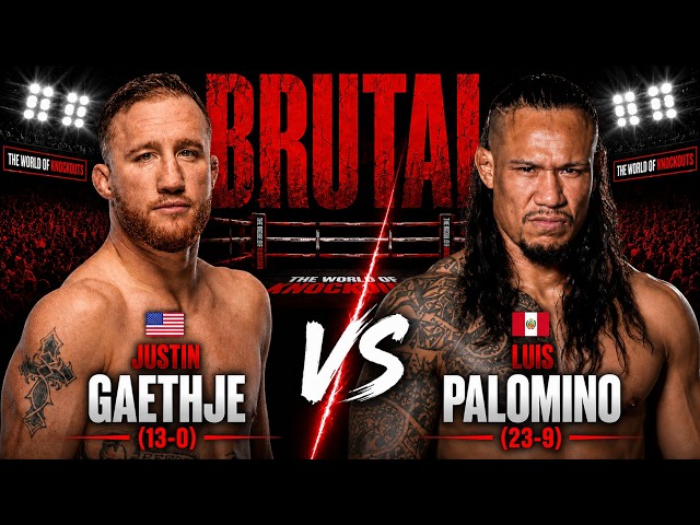 Justin Gaethje vs Luis Palomino - The Undefeated Force of BRUTALITY