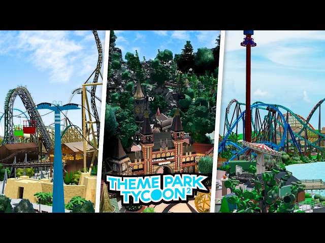 The BIGGEST Mega Parks in Theme Park Tycoon 2!