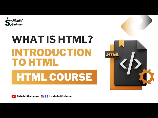 What is HTML? HTML Introduction for Beginners in Urdu/Hindi | Web Development Course