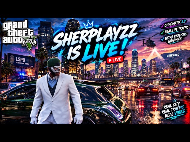 GTA 5 Live Stream Online | Adventure and Secret Mission | SherPlayzz | #shortsfeed #gtav #gaming