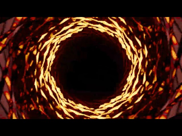 Gold Tunnel VJ Loop 4K | High-Tech Neon Visual for Events & Concerts