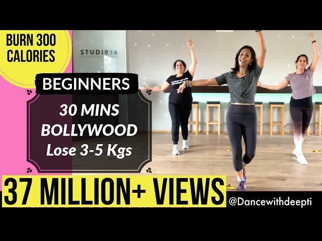 30 mins BEGINNERS Workout | Lose 3-5 kgs in 1 month | BOLLYWOOD Dance Fitness Workout # 25
