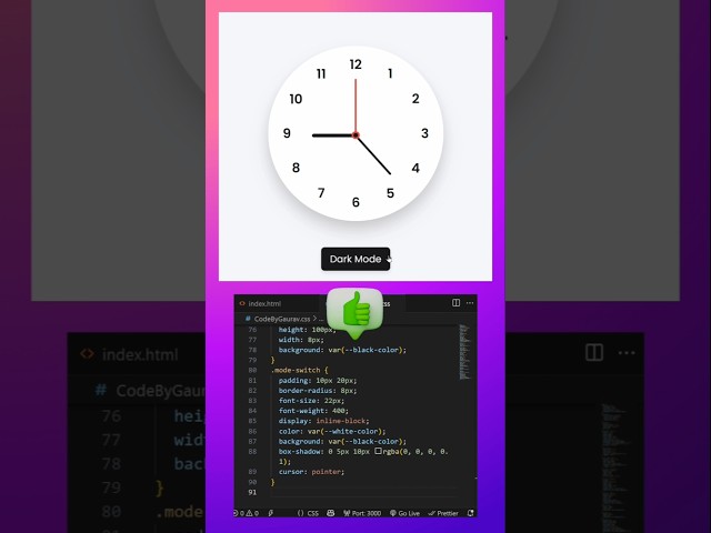 🔓 Unlock Clock Animation | HTML CSS JavaScript #webdevelopment #coding #animation #shotrs