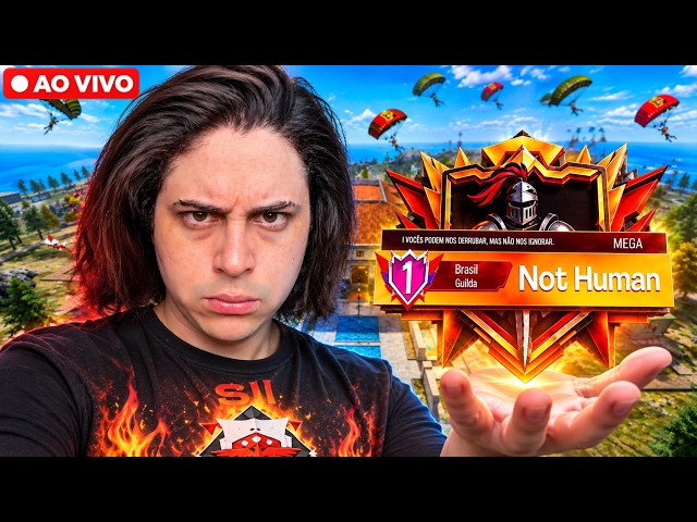 🔴LIVE NOT HUMAN TOP 1! HOJE TEM GUERRA! DEPOIS LIAO CUP! - MEGA FREE FIRE!