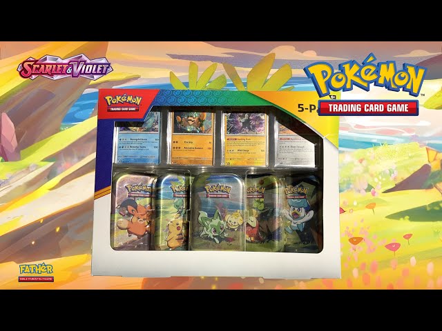 Pokémon Paldea Friends Mini Tins 5-Pack Unboxing