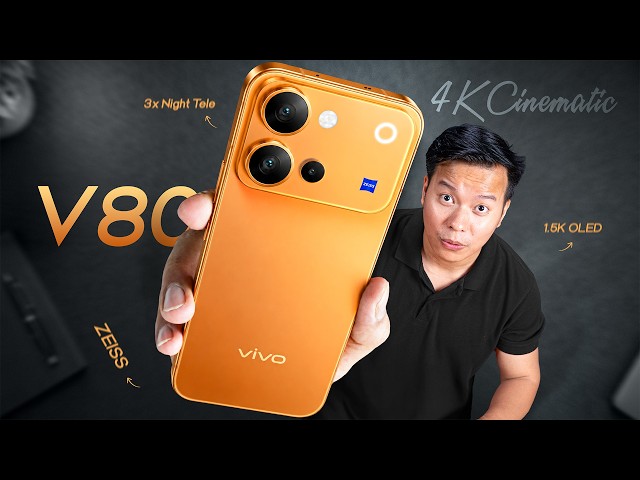 vivo V80 Unboxing & Test📌 4K Cinematic camera, Metal Frame, Zeiss Telephoto
