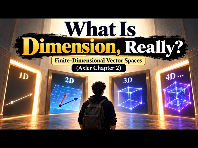 What Is Dimension, Really? Finite-Dimensional Vector Spaces (Axler Chapter 2)