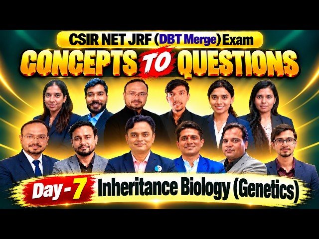 Day 7 Genetics : Inheritance Biology I Concept To Questions I  IFAS CSIR NET DEC 2026 and June 2027