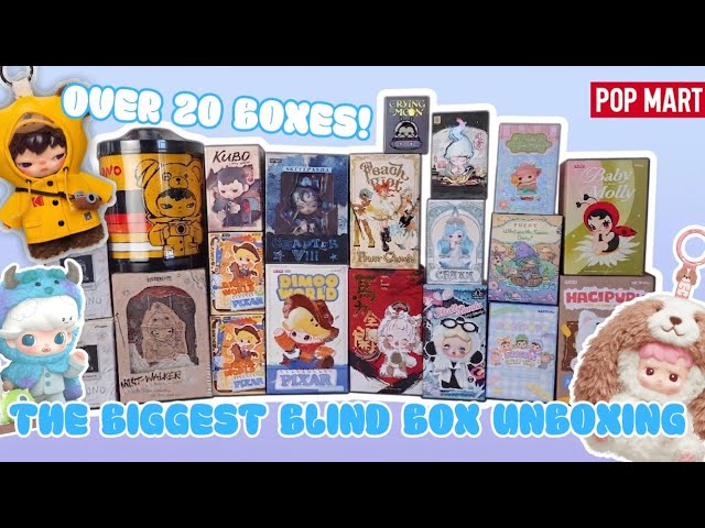 THE BIGGEST POPMART BLIND BOX UNBOXING YET ❤️ OVER 20 BOXES! 🎁 HIRONO, DIMOO, AND MORE! 
