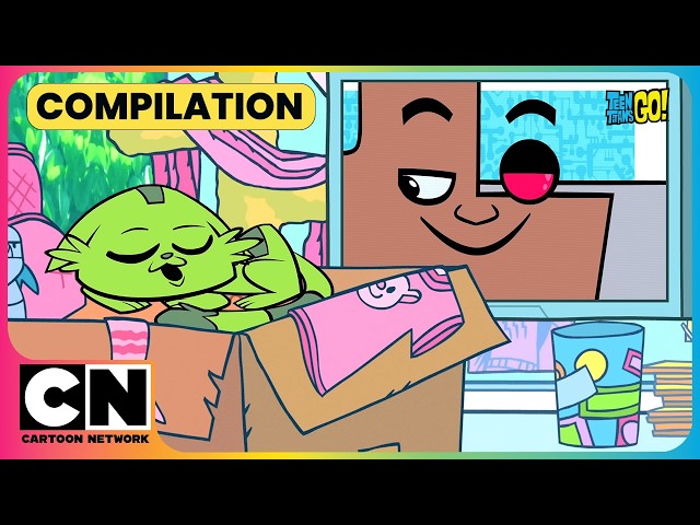 Beast Boy Can’t Control His Cat Instincts!🐱😂| Teen Titans Go! - Animals Moments | @cnindia​