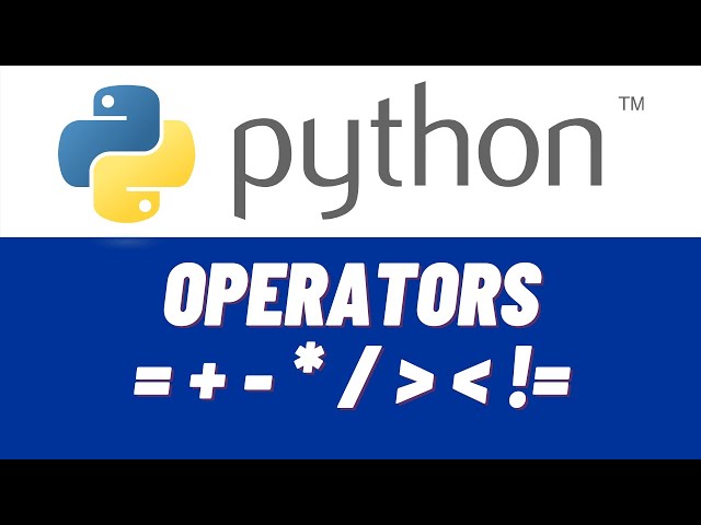 Python Tutorial for Beginners #4 - Operators in python