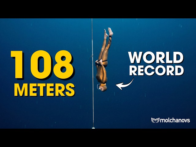 NEW Freediving World Record 🏆 Zsófia Törőcsik’s Historic 108m Dive #freediving #worldrecord