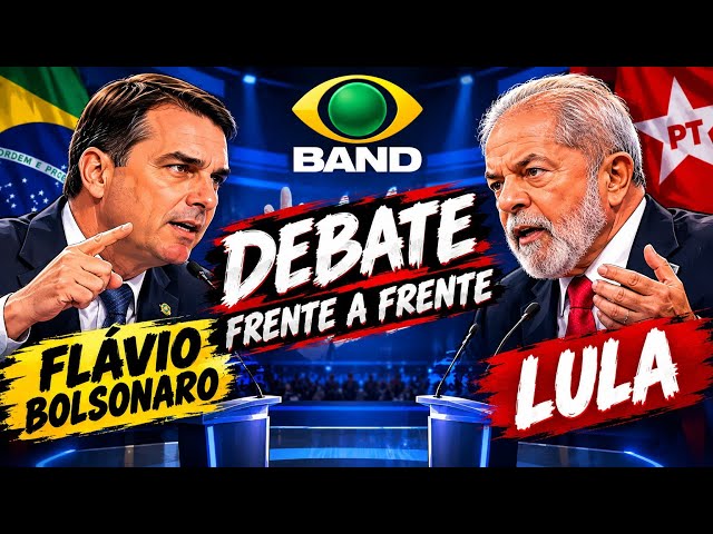 BOMBA URGENTE NA BAND LULA X FLÁVIO BOLSONARO