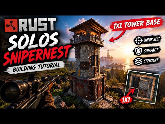 Solos Snipernest 1x1 Meta Monument TOWER - Rust Base Design 2026