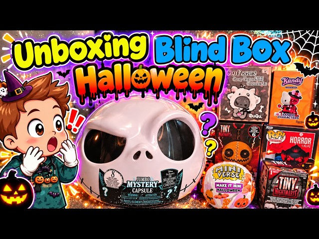 Halloween Blind Box Unboxing 🎃 Got THE NUN?! 😱 Funko, Sanrio & Horror Figures | ASMR No Talking