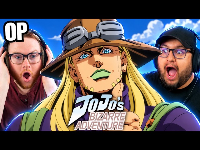 Is this the best JOJO OPENING!? We REACT to STEEL BALL RUN Opening FOR THE FIRST TIME