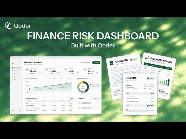 Turn Your Finance Rules into a Live Risk Dashboard with Qoder