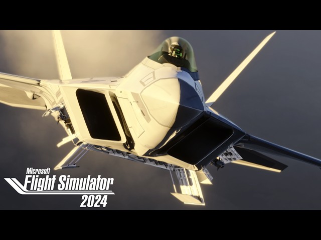Microsoft Flight Simulator 2024 | Lockheed F-22A Raptor | Low Level Through The Mach Loop Wales