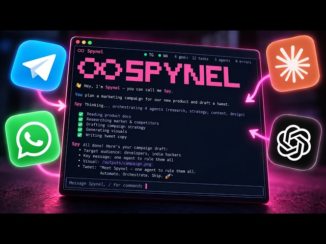 Spynel - manage ALL of your AI work with one chat.