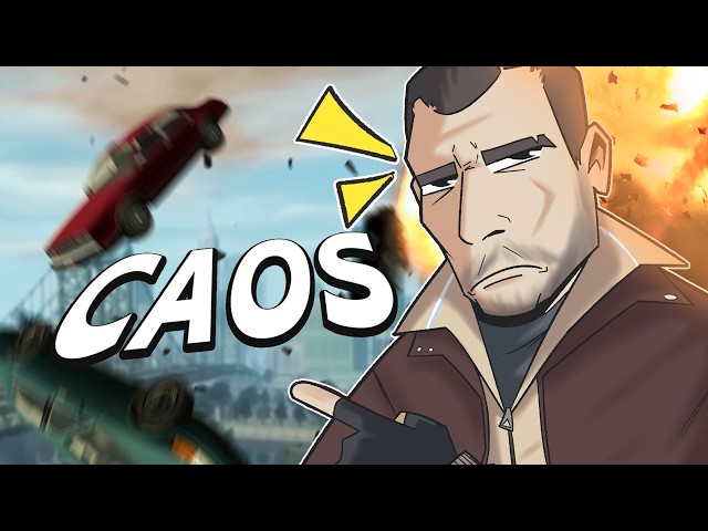 It's IMPOSSIBLE to play GTA 4 with this MOD (Chaos Mod).