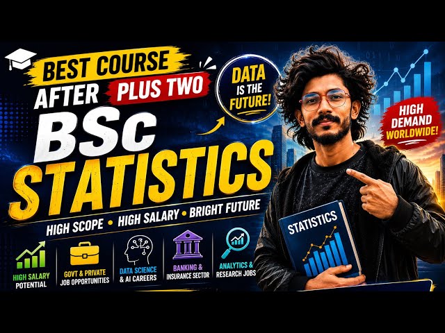 Best course after PLUS TWO |BSC STATISTICS|Scope🔥🔥🔥