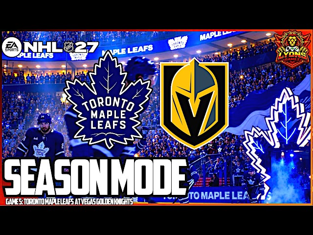 "Toronto Maple Leafs at Vegas Golden Knights" - NHL 27 Season Mode | No-Commentary Gameplay - Game 5