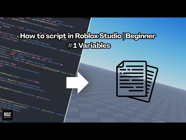 How to script in Roblox Studio | Beginner | #1 Variables