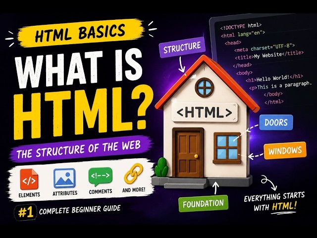 Html Basics for Beginners  |Learn the foundations of Web Development