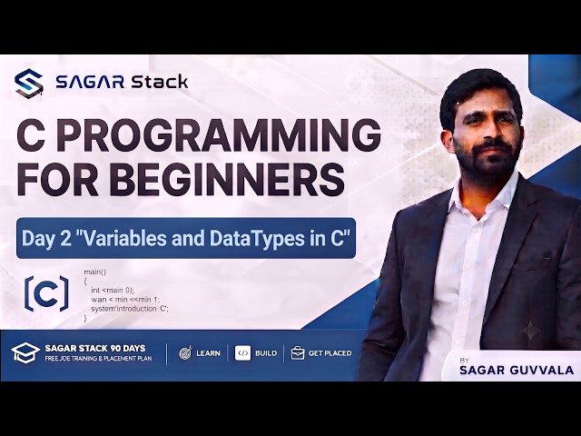 🔥 Day 2 – C Programming Zero to Hero | Variables, Constants & Data Types in C | Complete Guide 🚀