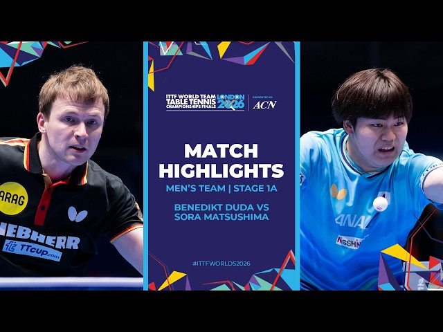 Benedikt Duda vs Tomokazu Harimoto | MT - Groups | #ITTFWorlds2026