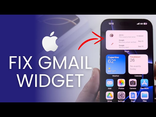 How To Fix: Gmail Widget Not Working On iPhone (Not Showing Email)