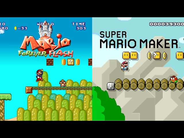 Mario Forever Flash (2009) World 2 | Original vs. Remake in Mario Maker