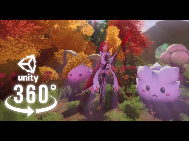 4K 360 VR Video | Creating Genshin Impact Anime Style Game | Unity 3D Example (Not Genshin Impact)