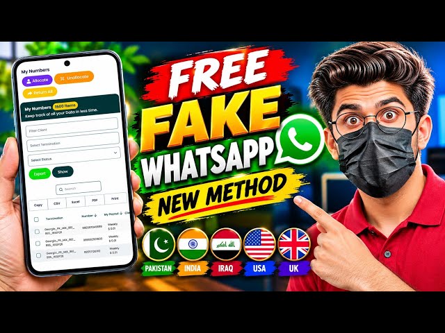 Free Fake WhatsApp Kaise Banaya 🔥 Get Virtual WhatsApp New Working Method (2026) | New Method