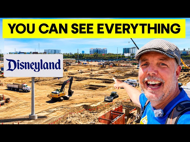 BEST views of Ticket Booths, Esplanade and more | Disneyland Cosntruction