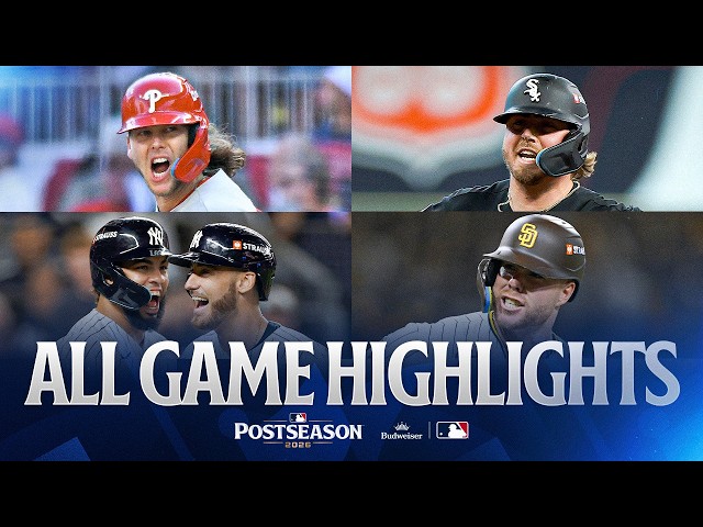 Highlights from ALL Wild Card Game 2s! (White Sox, Yankees, Padres move on!)