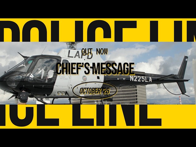 Chief's Message - October 2026