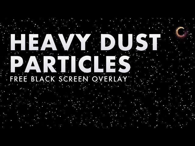 Heavy Dust Particles Overlay ✨ Floating Dust Motes | Free Black Screen Effect