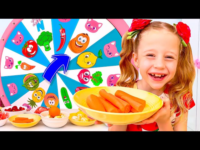 Nastya and dad made a smoothie challenge. Collection for children