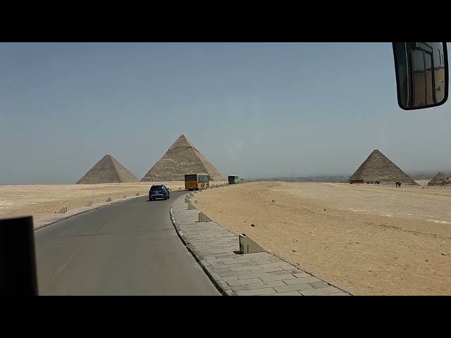 Giza Pyramids Driving Panoramic View from Bus - Egypt April 2026 Journey of a Lifetime