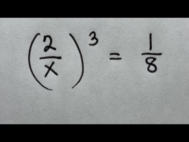 Solve for x in this nice Algebra equation | Math Olympiad Mathematics