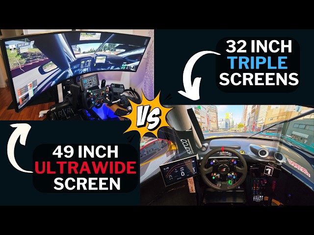 Triple Screens vs Ultrawide – Which is the best for Sim Racing?