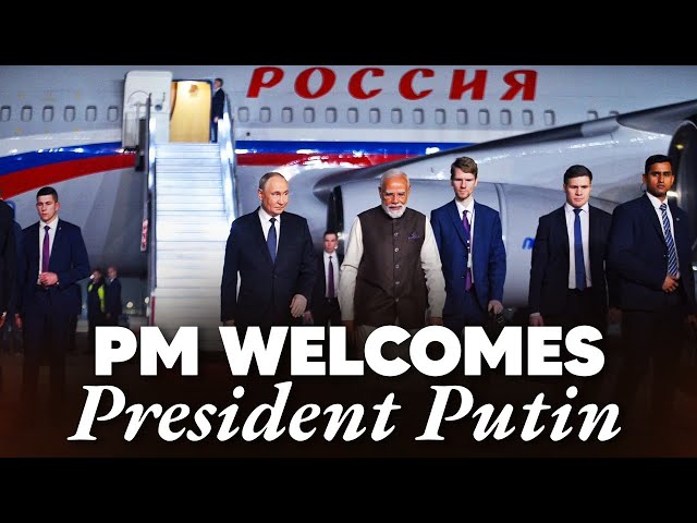 LIVE: PM Modi receives Russian President Vladimir Putin at Delhi airport